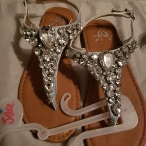 Girls Justice Sandals Size 1